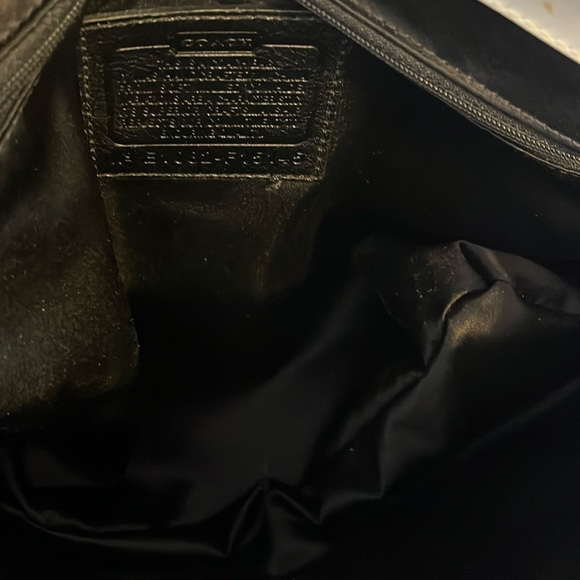 COACH LAURA SPECTATOR PEBBLED LEATHER KISS LOCK SHOULDER BAG - Picture 11 of 16